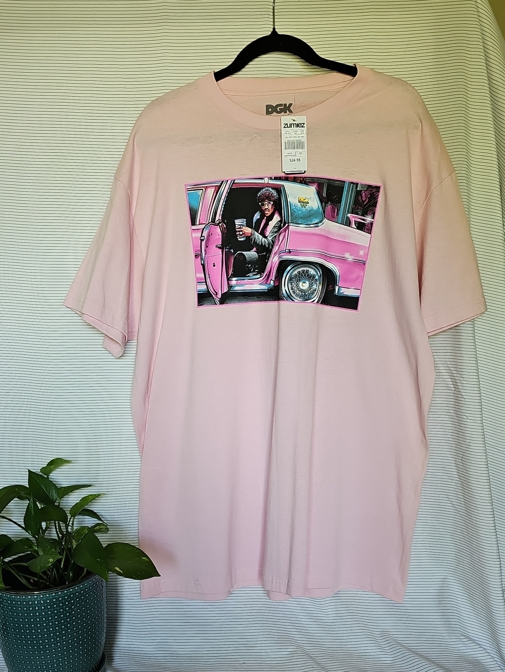 DGK Pink Tee with Retro Lowrider Graphic
